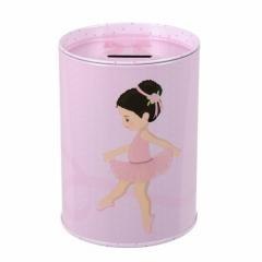 Skarbonka metalowa okrągła Balerina