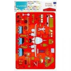 Szablon plastikowy pojazdy