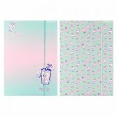 Teczka z gumką A4 Bubble Tea mix