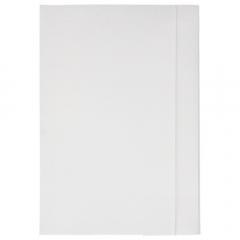 Teczka z gumką A4 papierowa biała