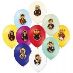 Balony z wizerunkami świętych (10szt)