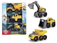 Construction Pojazdy budowlane Volvo 16cm 3-pak