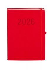 Kalendarz 2026 A4 Memofix DNS czerwony