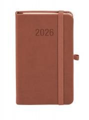 Kalendarz 2026 A6 Memofix TDW mocha mousse