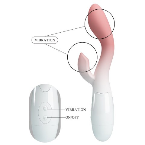 WIBRATOR PRETTY LOVE BRIGHTY WHITE-PINK 05-1825