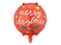 Balon foliowy Merry Christmas 45cm MIX