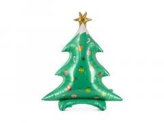 Balon foliowy stojący Choinka 78x94cm MIX