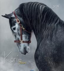 Kalendarz 2026 ścienny 32x32cm Konie