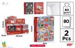 Notes z mini długopisem świąteczny MIX