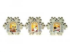 Ozdoba świąteczna drewniana ze światłem MIX