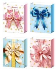 Torebka prezentowa L Kokarda mix