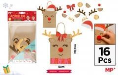 Torebki papierowe świąteczne 2szt