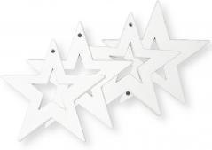 Zawieszka gwiazdki drewniane 4szt