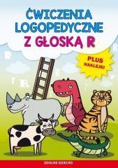 Ćwiczenia logopedyczne z głoską R. Plus naklejki