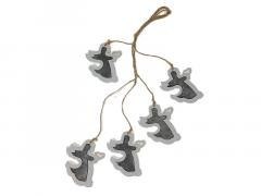 Dekoracja świąteczna anioły 42cm