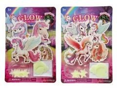 Dekoracje ścienne świecące w ciemności mix