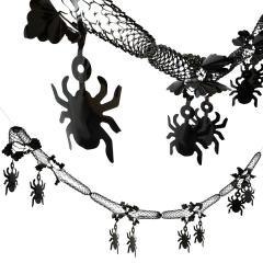 Girlanda 3D pająki