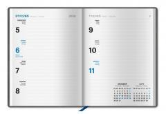 Kalendarz 2026 książkowy midi