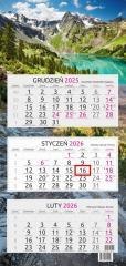 Kalendarz 2026 trójdzielny Ałtaj