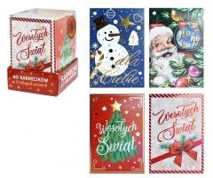 Karneciki Boże Narodzenie 40szt