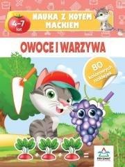 Nauka z kotem Maćkiem. Owoce i warzywa