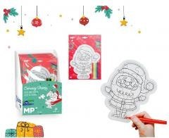 Puzzle świąteczne do kolorowania z flamastr 4szt