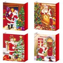 Torebka prezentowa L Boże Narodzenie szerokie dno