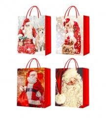 Torebka prezentowa L Boże Narodzenie szerokie dno
