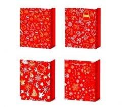 Torebka prezentowa M Boże Narodzenie brokat mix