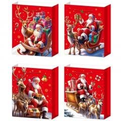 Torebka prezentowa M Boże Narodzenie szerokie dno