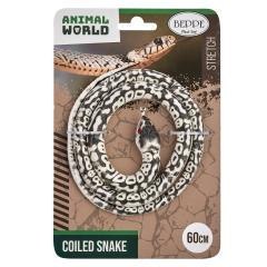 Wąż gumowy szaro-biały 60cm