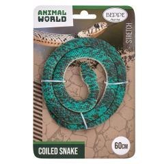Wąż gumowy zielono-brązowy 60cm