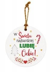 Zawieszka ceramiczna Boże Narodzenie
