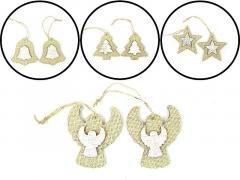 Zawieszki dewniane 2szt MIX