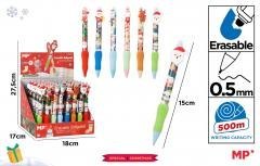 Długopis ścieralny z nakładką świąteczny (48szt)