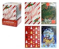 Karneciki Boże Narodzenie 40szt