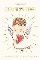 Karnet A5 Chrzest - Anioł z serduszkiem