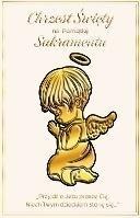 Karnet A5 Chrzest - Złoty anioł