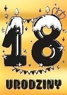 Karnet A5 Urodziny Osiemnastka - Lukrowa