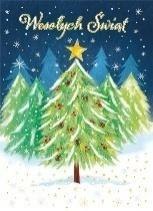 Karnet B6 Boże Narodzenie - Choinka w lesie