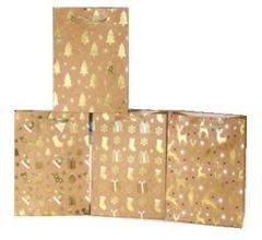 Torebka prezentowa L Boże Narodzenie platera mix