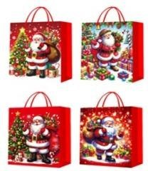 Torebka prezentowa M Boże Narodzenie brokat mix