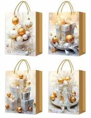 Torebka prezentowa M Boże Narodzenie platera mix