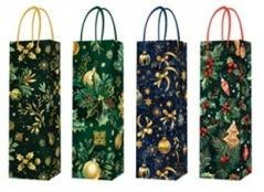 Torebka prezentowa butelka Boże Narodzenie platera