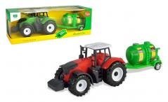 Traktor z napędem i beczką mix