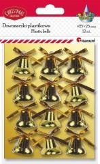 Dzwoneczki plastikowe 25mm 12szt