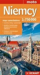 Mapa samochodowa Niemcy 1:750000