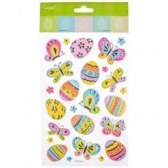 Posrebrzane naklejki wielkanocne MIX