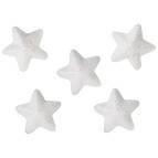 Styropianowe gwiazdki 20x18mm białe 60szt