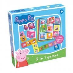 Świnka Peppa 3w1 Lotto, Domino, Memo